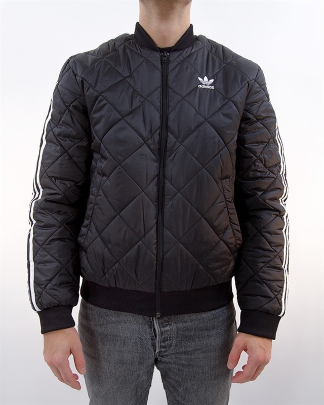 Adidas originals superstar quilted jacket in black best sale