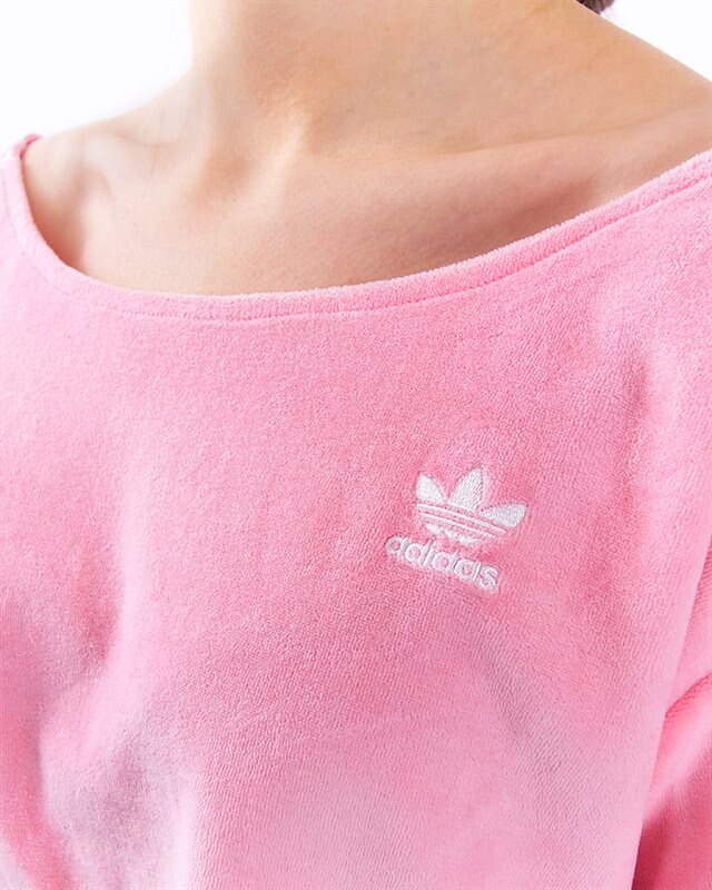 Adidas off shoulder sweater best sale