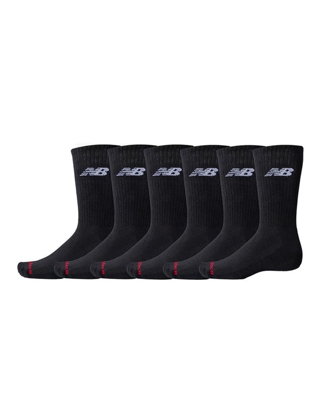 New Balance NB Everyday Socks 6-Pack (LAS51296-BK)