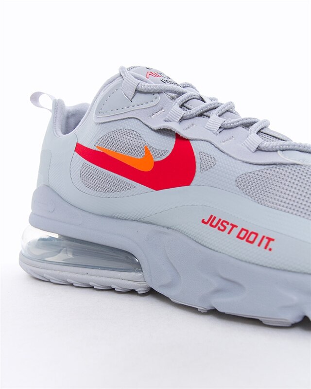 Nike air max 270 react wolf grey red best sale