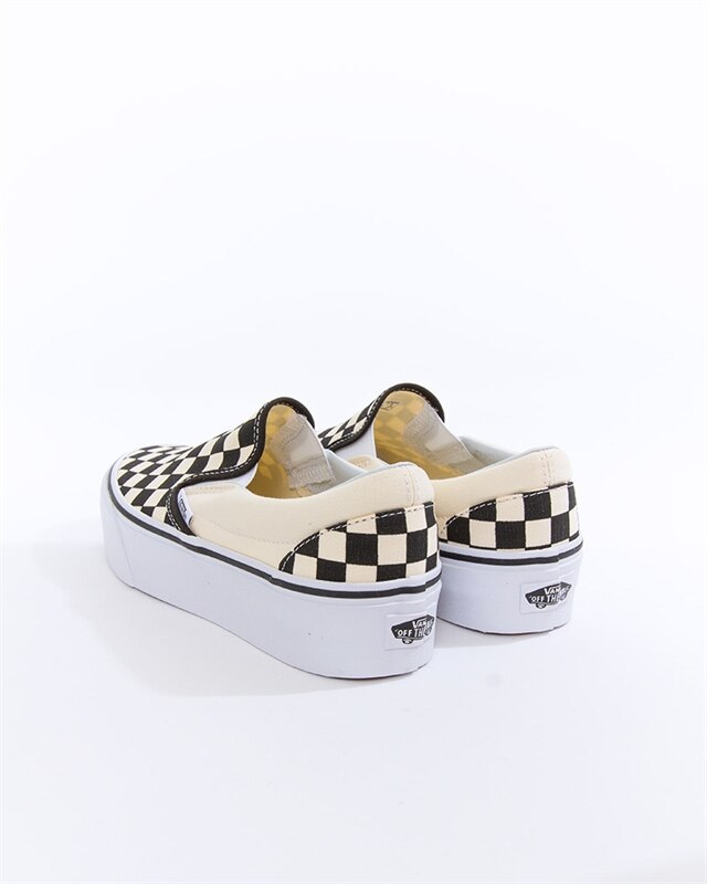 Vans platform clearance slip on checkerboard